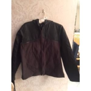 NWOT MARITHE + FRANCOIS GIRBAUD Dark Olive Nylon Jacket SZ Medium RUNS SMALL